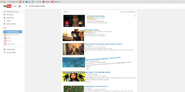 Tipps und Tricks Easter Eggs bei Google, YouTube und Co. - Teil 3 tillde-tilt-harlemshake-utube Easter Eggs bei Google, YouTube und Co. - Teil 3