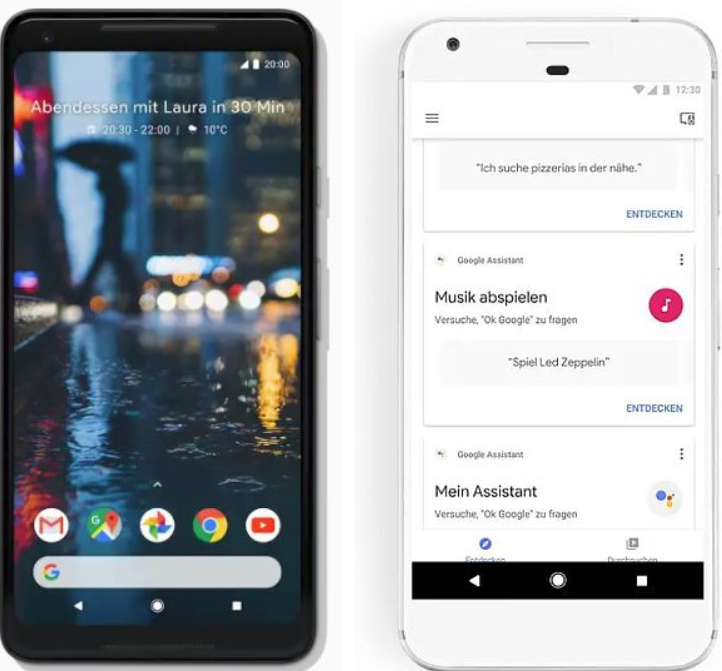 Google Pixel 2 - Smartphones der neuen Generation Google-Pixel-Oberfläche Google Pixel 2 - Smartphones der neuen Generation