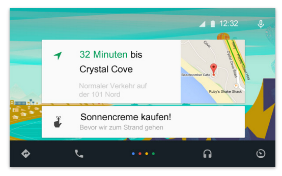 Beispiel Bild von Android Auto Beispiel Bild von Android Auto