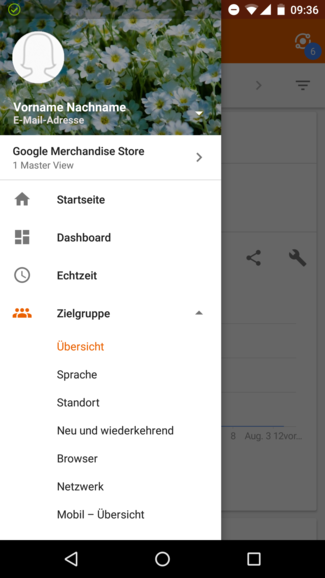 Google Analytics auf Smartphone Google Analytics auf Smartphone