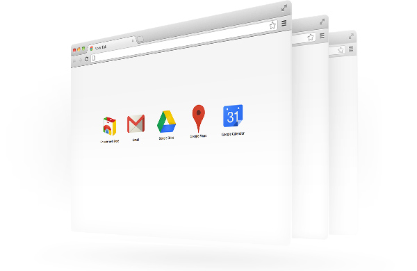 Google Chrome Fenster Ansicht