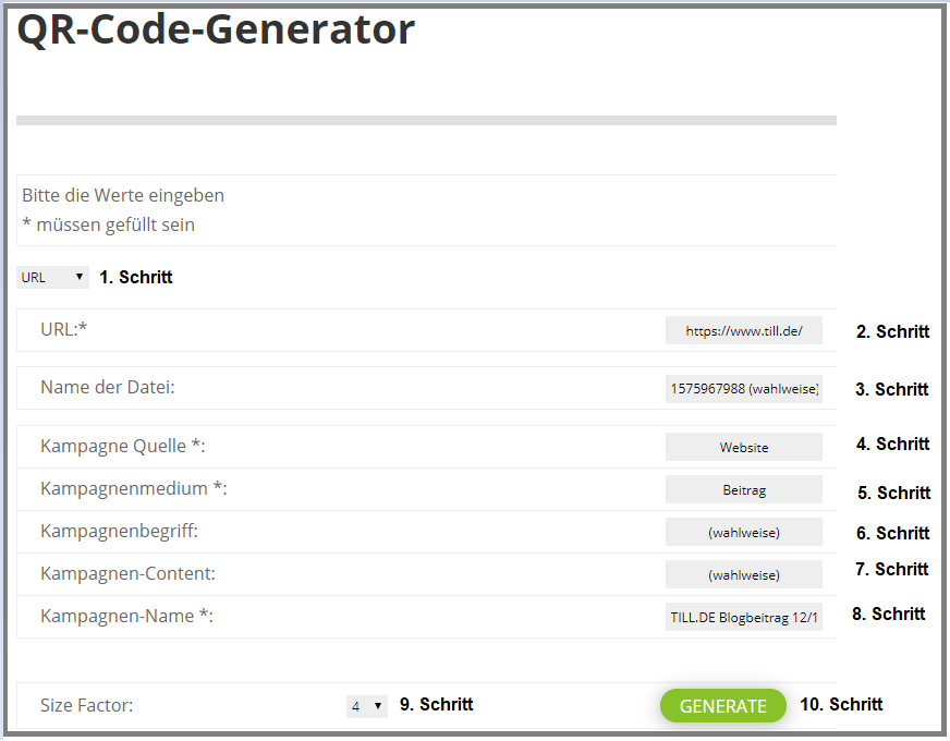 QR Code Generator Schritt für Schritt Anleitung