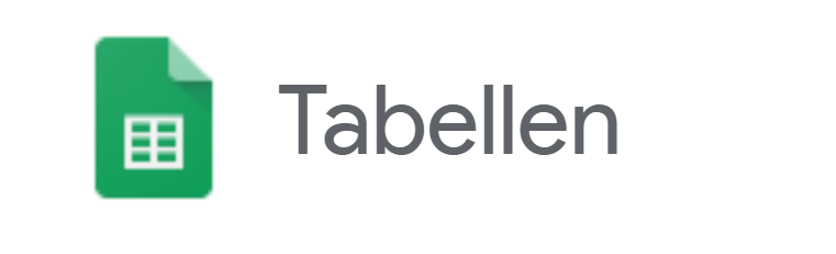 Google Tabellen Logo
