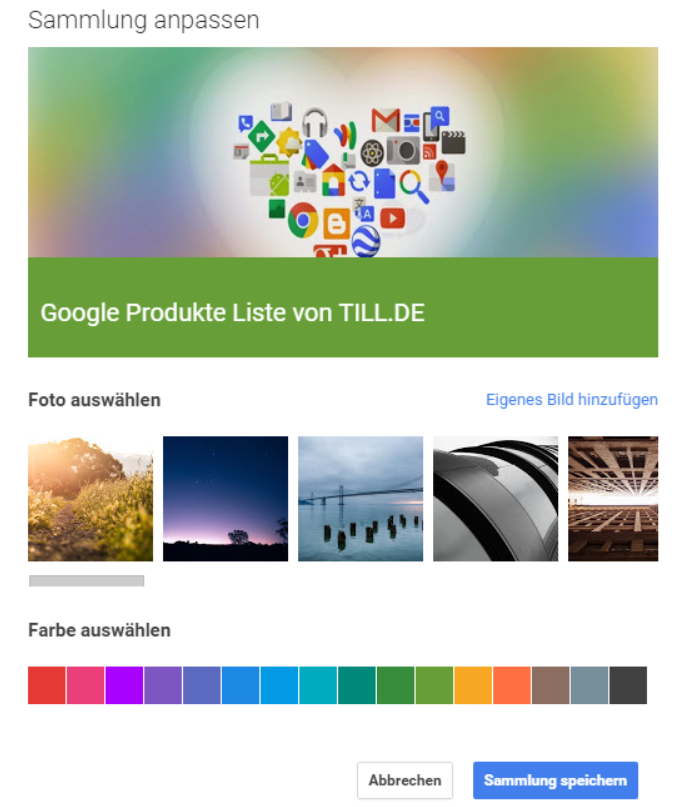 Google Produkte Icon Collage von TILL.DE