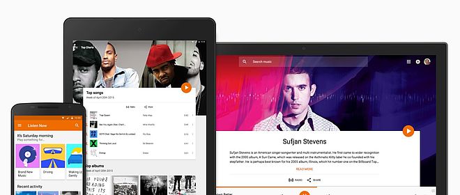 Google Play Music Menü