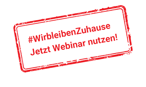 Wir bleiben Zuhause Webinar Stempel 1