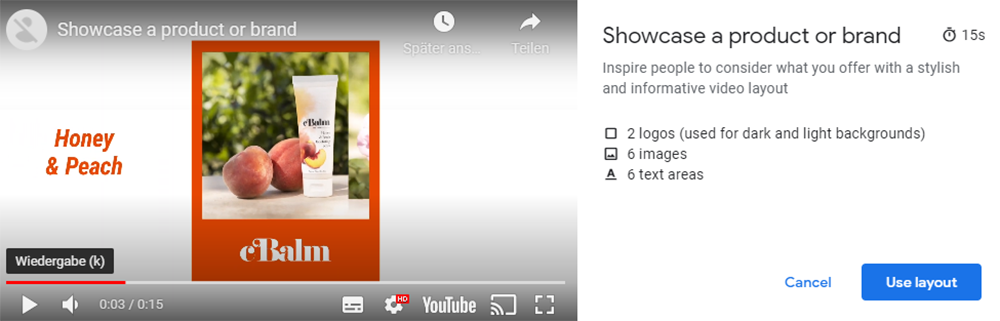 You Tube Video Builder | Showcase a produkt 2