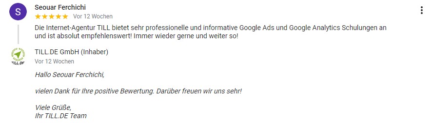 Google Analytics Schulung