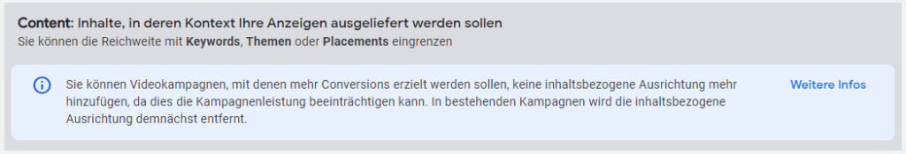Google Ads Warnung