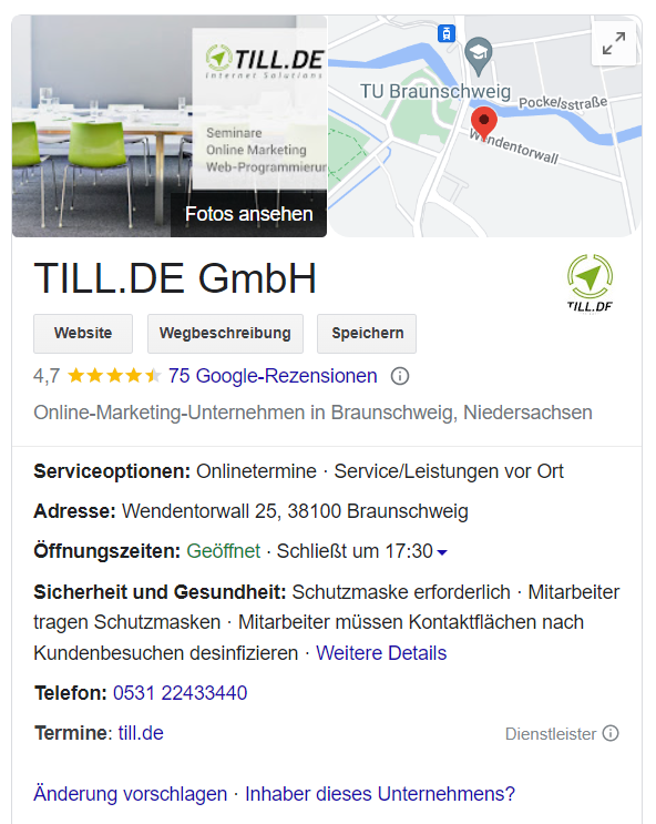 Unternehmensprofil TILL.DE