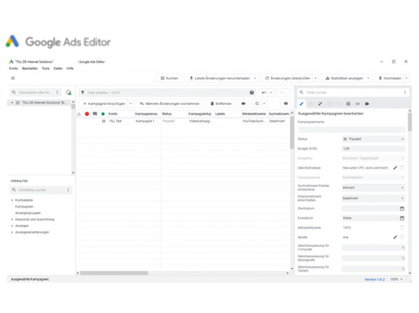 Google Ads Editor