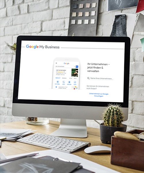 Google My Business Bildschirm