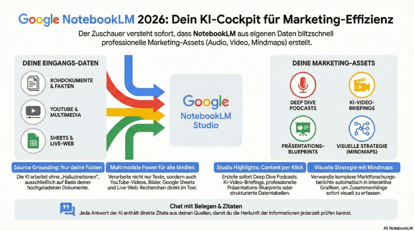 Google NotebookLM für effizientes KI-Marketing 2026