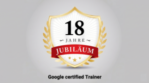 Goldenes 18 Jahre Jubiläum Schild Emblem