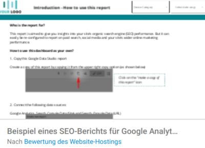 Beispiel SEO-Bericht